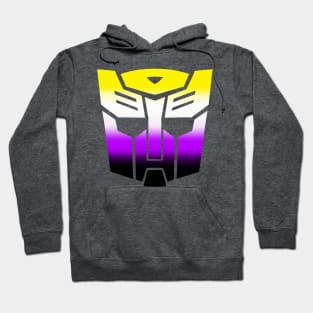 Nonbinary Autobot Pride Hoodie